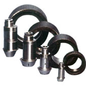shafts and shells for pellet rollers
